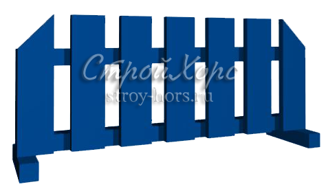 Заборчик малый 1,0х0,5м - препятствие для конкура тренировочное