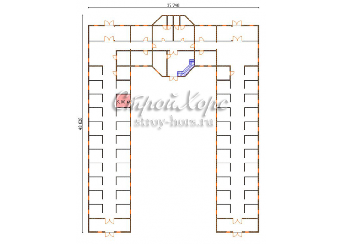 Конюшня на 42 головы