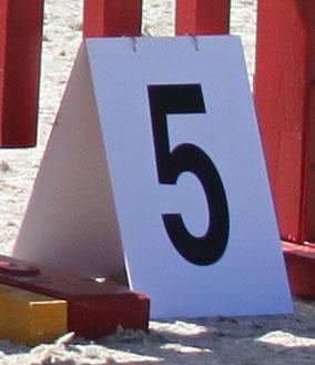 Таблички раскладные для конкура