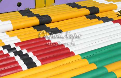 Жердь d100мм с покраской 3,5м